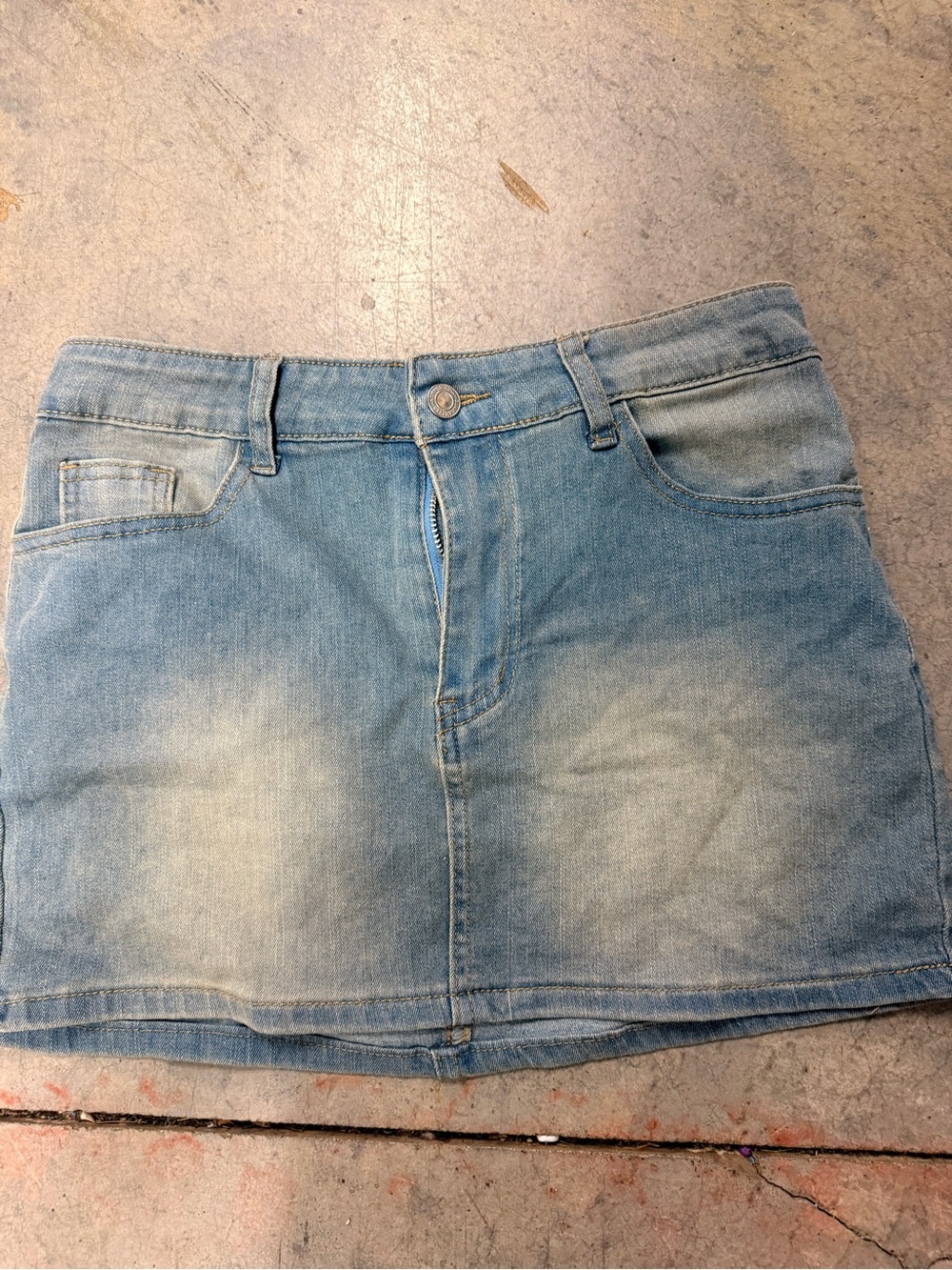 Forever 21 Light Blue Denim Skirt - Blue